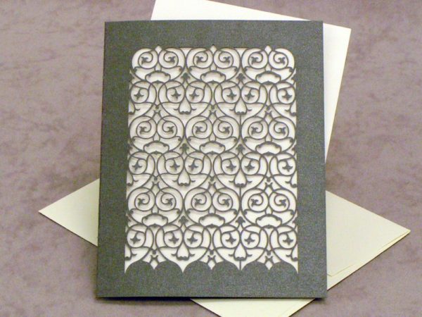 RSVP Card - Barcelona - Ionized Grey