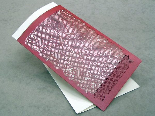 Art Deco - Invitation Sleeve Grande - Inferno Red