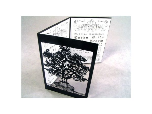 Lovers Tree Wedding Invitation Card