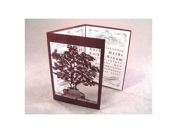 Lovers Tree Wedding Invitation Card