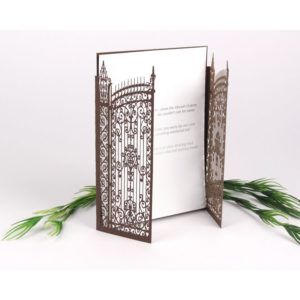 Antique Iron Gatefold Card