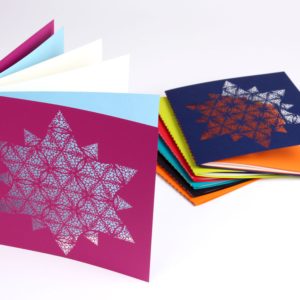 Snowflake dots card
