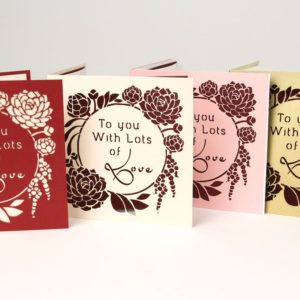 Valentine's Day Card: Lots Of Love-Succulent Garden