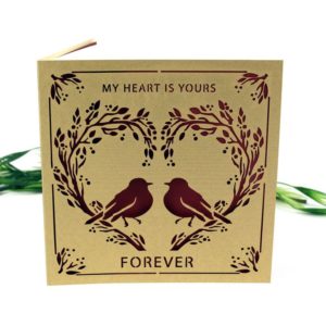 Valentine's Day Card: Hearts Forever-Birds and Branches