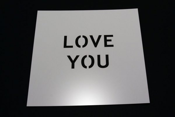 Love You Stencil